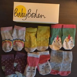 Set of 6 Baby Boden Socks